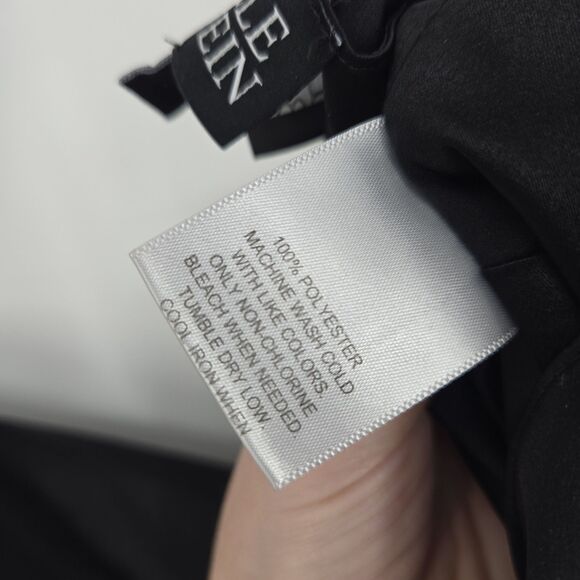 Danielle Bernstein Black Bandana Crop Top Medium Tie Back Adjustable Straps - Picture 6 of 6